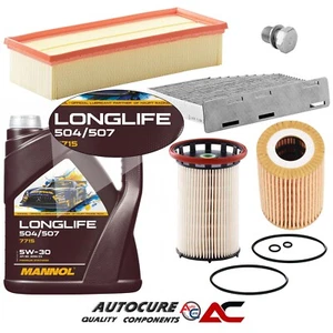 KIT DE SERVICIO DE FILTRO DE COMBUSTIBLE CABINA AIRE ACEITE BLUEMOTION 2.0 PARA VW TIGUAN SE TDI Y 5 L - Imagen 1 de 1