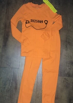 Unisex 2 Piezas Prisionero Manga Larga Halloween Algodón Pjs Talla 6 Años  Foto 1 de 4