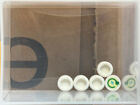 LEGO Parts - White Tile Round 1 x 1 Green Electric Power Plug - No 98138 - QTY 5