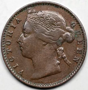 1884 Straits Settlements 1/4 Cent - Picture 1 of 2