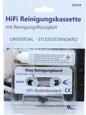 Hochwertige HiFi Audio Reinigungskassette MC + Reinigungsflüssigkeit  - Bild 1 von 4
