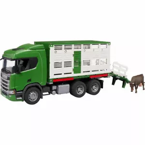 bruder 03548 Scania Super 560R animal transport truck with 1 cattle - Picture 1 of 1