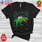 Guinea Pig Riding T-Rex Funny Matching Rainbow T-Rex Dinosaur Animal T-Shirt