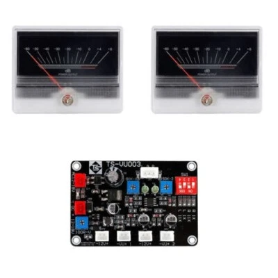2pcs TN90 VU Meter Audio Amplifier Header DB Level Backlight w/ Driver Board - Image 1 of 4