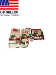 Weihnachten Fahrwichtel für Weihnachten Küchentuch Ofenhandschuh Topflappen - Bild 1 von 5