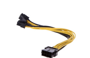 Cable duplicador GPU 8 pin a 2 x PCI-E 6+2 Doble alimentación Grafica