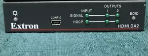 Extron HDMI DA2 Two Output Distribution Amplifier with 9.5ft HDMI Cable (No AC) - Picture 1 of 9