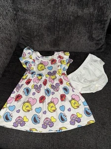 Sesame Street Dress size 6M Girls Elmo Cookie Monster Big Bird Abby - Picture 1 of 7