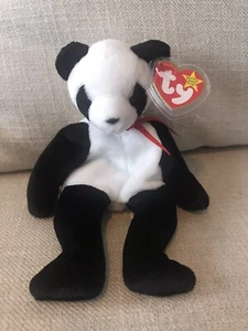 Ty Beanie Baby "Fortune" Panda Bear Retired 1997/1998 RARE *ERRORS* Tag 622 - Picture 1 of 6