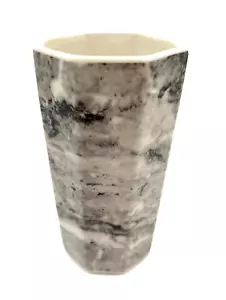 Villeroy & Boch Luxembourg Small White/Grey Marble Effect Modernist Bud Vase MCM - Picture 1 of 9
