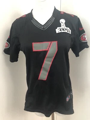Подлинный. Футболка Колина Каперника из НФЛ черная San Francisco 49ers SB XLVII 2012 - Изображение 1 из 4