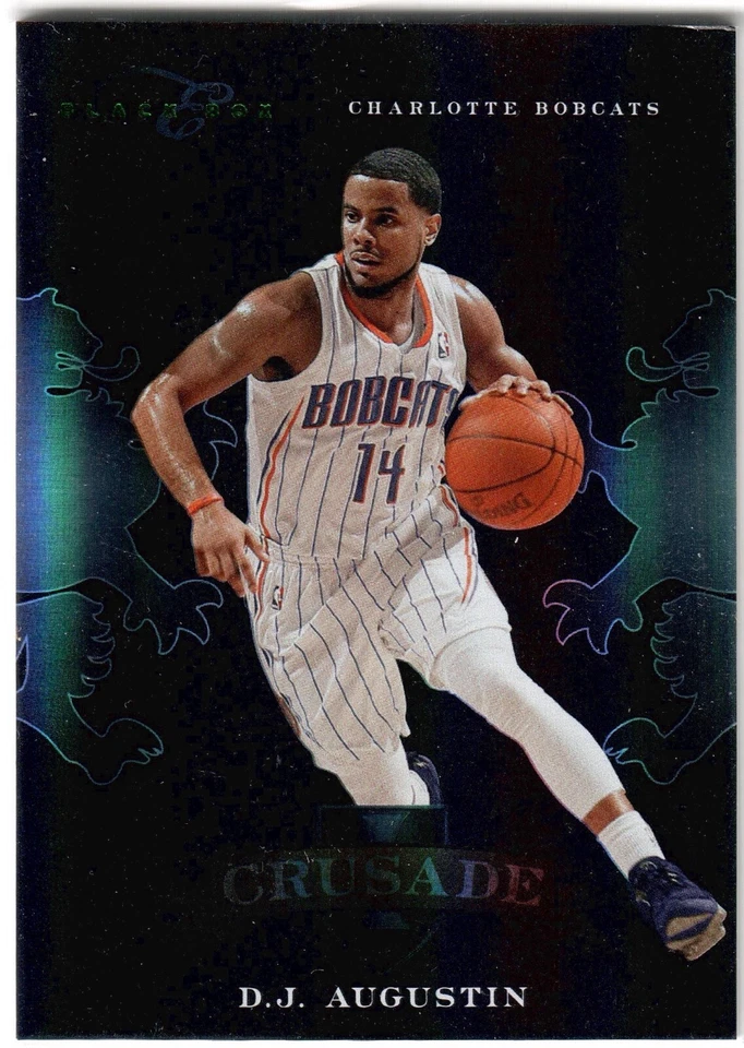 D.J. Augustin 2011 Panini Black Crusade 14/25 Jersey Number 1/1 - Image 1 of 2