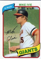1980 Topps #62 Mike Ivie San Francisco Giants NM