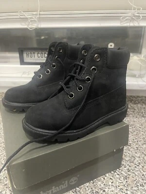 TIMBERLAND ботинки черная замша - ребенка ясельного возраста/малышей 6 дюймов классический черный размер 8 - Изображение 1 из 4