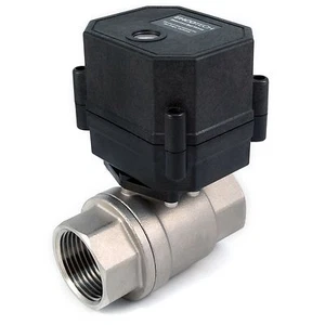 Valvola a sfera motorizzata 1" N/O 9V da 12V a 24 VDC/VAC normalmente aperta inox - Foto 1 di 5