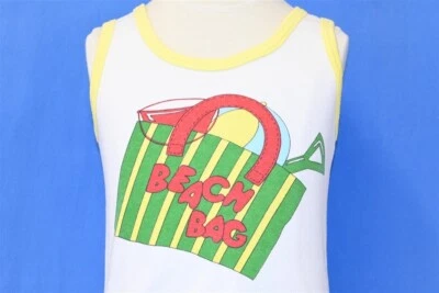vintage 80s SEARS MCKIDS MCDONALDS BEACH BAG RINGER TANK TOP t-shirt TODDLER 3T - Image 1 of 4