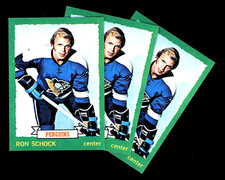 1973 O-PEE-CHEE HOCKEY "RON SCHOCK" PITTSBURGH PENGUINS #200 (3) COMBINED SHIP!