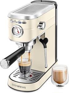 CASABREWS CM5418 Máquina de Espresso 20 Bar, Cafetera de Espresso Compacta con Leche de Vapor - Imagen 1 de 8