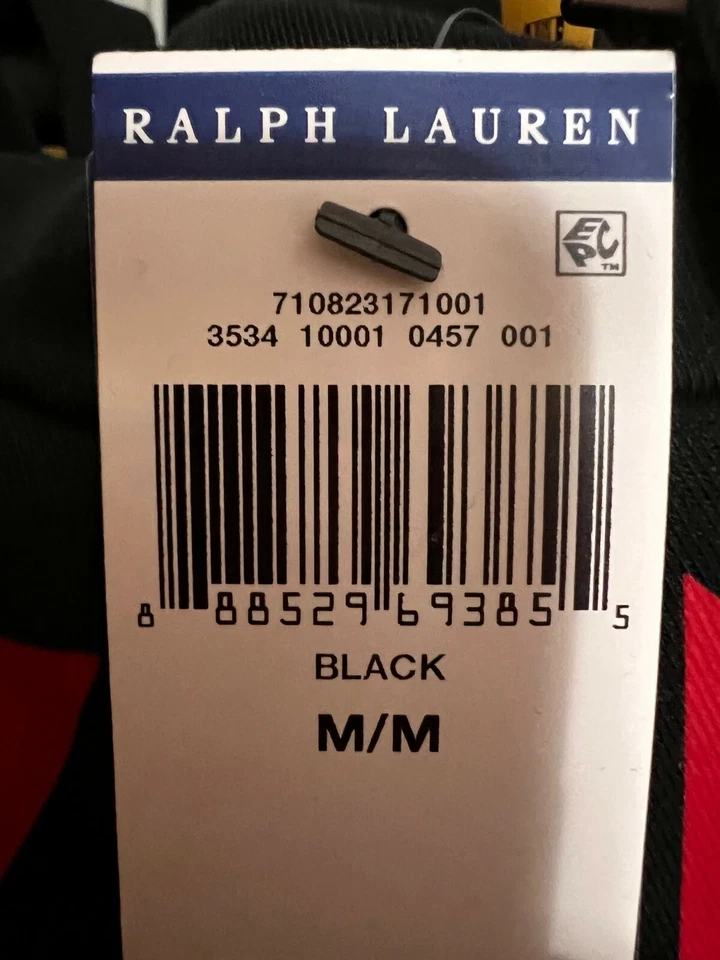 M Ralph Lauren Polo P1 F1 Racing Car Performance Black Hoodie Sweatshirt
