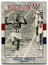 1991 US Olympic Cards Hall of Fame William Mervin Mills USA #24
