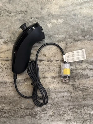 Nintendo Wii - Black  Nunchuck Controller Official Genuine OEM - Image 1 of 3