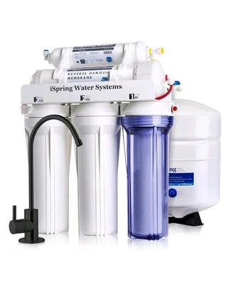 iSpring RCC7-BLK NSF Certified 5-Stage Under Sink Reverse Osmosis System - Image 1 of 4