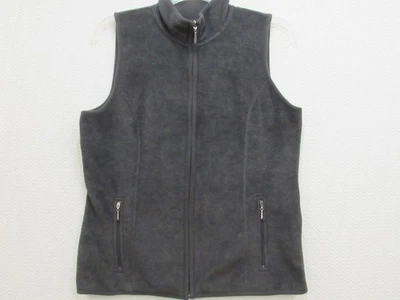 Chaleco Deportivo Karen Scott Para Mujer M Gris Polar Cremallera Completa Bolsillos Informal M "Bonito" Foto 1 de 4