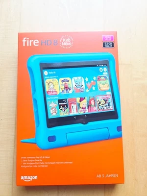 Fire HD 8 Tablet (10. Gen) kids pink, 32GB ab 3 Jahren - NEU&OVP - Deutsch - Bild 1 von 3