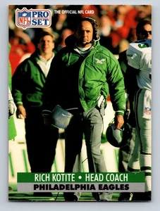 1991 Pro Set - Rich Kotite #261 (RC) Philadelphia Eagles - Picture 1 of 2