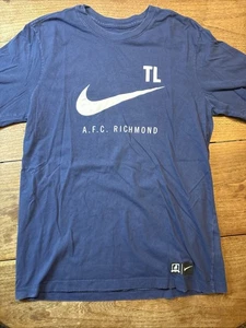 Nike Men’s AFC RICHMOND T-Shirt Ted Lasso Blue White Sz M - Picture 1 of 10