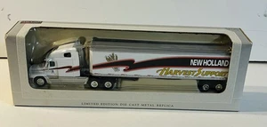 New Holland Tractor Toy Semi Truck Freightliner C120 1/64 Spec Cast Harvest Su - Picture 1 of 9