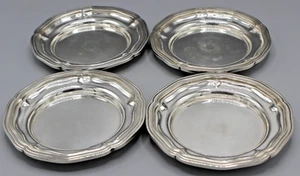 4 DESSOUS DE BOUTEILLE CARAGE EN METAL ARGENT MAISON ERCUIS - Imagen 1 de 5