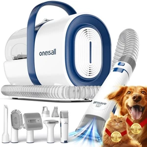Oneisall Hundeschermaschine mit Staubsauger, 7 in 1 Profi Haustierpflegeset - Bild 1 von 9