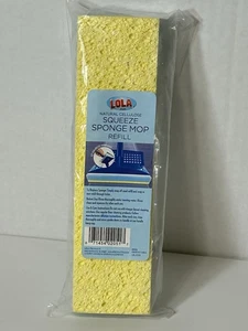 NUEVO 1 recarga de esponja exprimidora de celulosa natural LOLA - 9" cabezal súper absorbente - Imagen 1 de 5