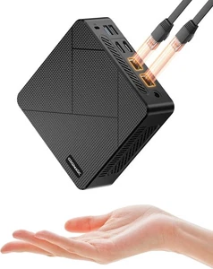 C4 Mini PC with AMD Ryzen 5 3550H 16GB DDR4 512GB M.2 SSD, Mini Desktop Computer - Picture 1 of 11