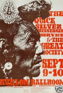 Quicksilver Messenger Service Avalon Ballroom 1966 Poster 3rd Print  - Bild 1 von 1