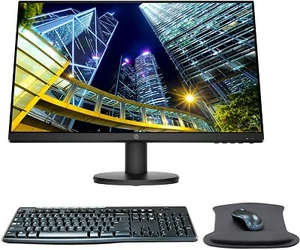 HP P24v G4 24 Inch FHD Monitor Bundle with Wireless Keyboard, Mouse, and Gel Pad - Picture 1 of 6