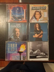 6 Easy Listening, Instrumental Music CDs Lot Duke Ellington, Kenny G, Carla... - Picture 1 of 11
