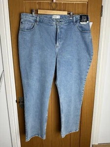NWT Abercrombie & Fitch Jeans Women 36 22s Straight Ultra High Rise Curve Love - Picture 1 of 9