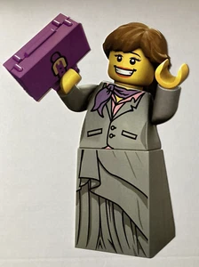 Lego Minifigure Career Woman Store Display Sign Glossy Cardboard Left Facing - Picture 1 of 9