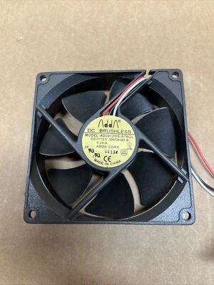 Adda DC12V 0.25A 92mm x 92mm x 25mm Fan 3Pin Brushless AD0912HS-A76GL 326704-001 - Image 1 of 4