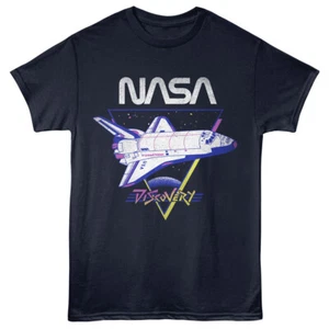 NASA United States Discovery Space Shuttle Men's T Shirt - Picture 1 of 6