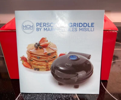 NUEVA Mini Plancha Personal Roja con Folleto de Recetas - QVC SÍ CHEF MarkCharles Foto 1 de 4