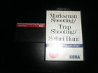 Master System - marksman shooting / trap shooting / safari hunt - boxed