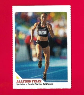 2010 年 SI 儿童 ALLYSON FELIX 体育卡,女式 Sprinter 田径奥运会 #497 — 第 1/2 张图片