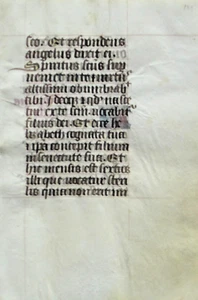 Ca.1470 illuminated BoH.manuscript leaf,Latin,2 gold initials,France - Picture 1 of 2
