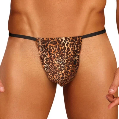 Male Power Animal Posing Strap 450-030 Brown Leopard - Image 1 of 3