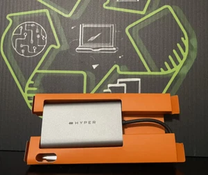 HyperDrive USB-C HDMI Cavo Convertitore Doppio 4K 60Hz 30Hz Pter HP-HDM1 Argento NUOVO - Foto 1 di 4