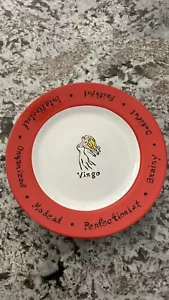 NEW Pottery Barn Horoscope Virgo What’s Your Sign Zodiac Dessert /Salad 8” Plate - Picture 1 of 2