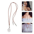 Necklace Cord Stone Holder Crystal Vintage Pendant Pearl Beads
